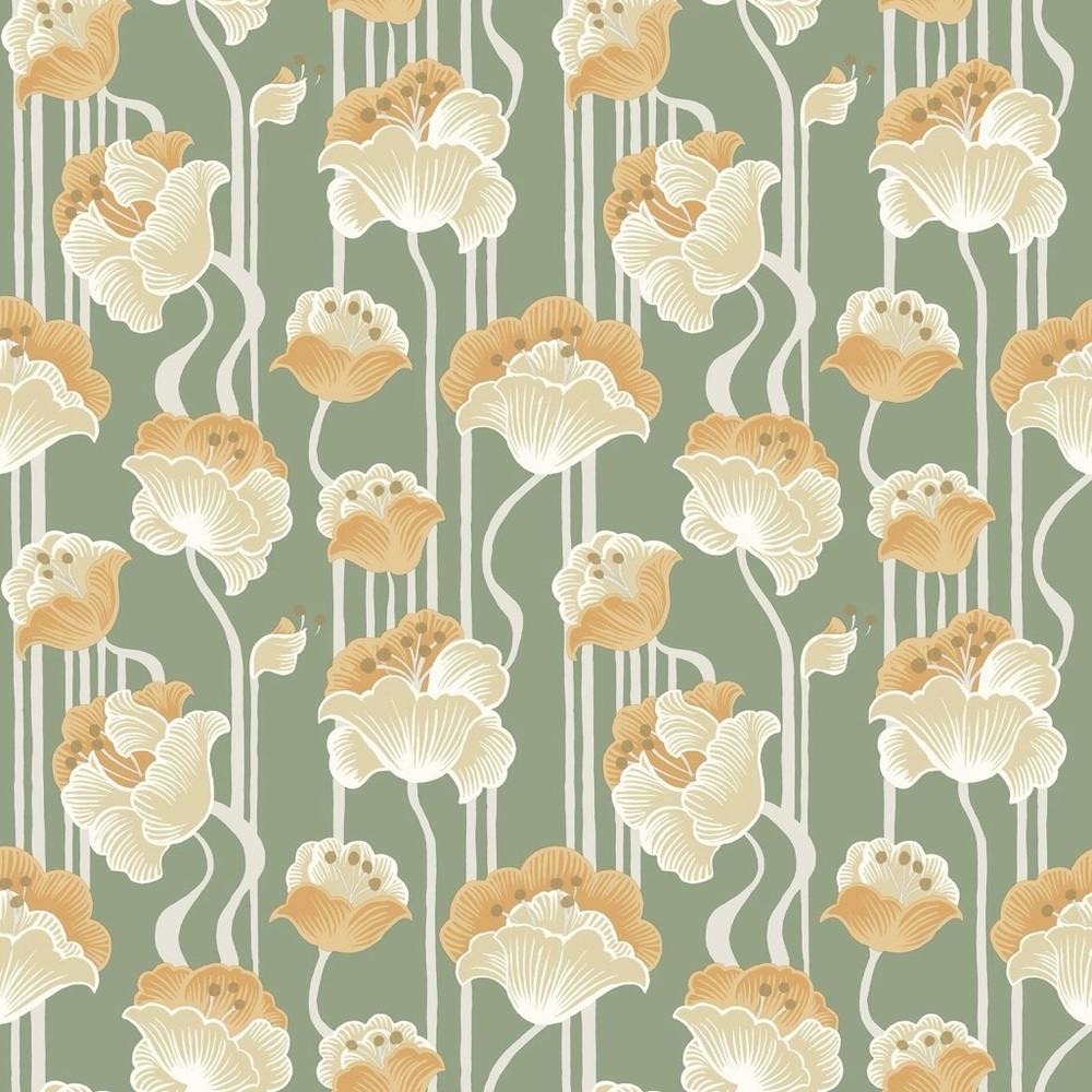Mirth Studios Shirley Deco Floral Peel-and-Stick Wallpaper. Sold @ Anthropologie - Picture 3 of 9